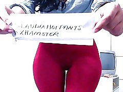 CamelToe κολάν κόκκινο claudiahotpants