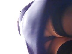 Ώριμη upskirt κάλτσες σε σούπερ μάρκετ