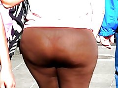 Λίπος κώλο bbw δείτε μέσω στρινγκ spandex